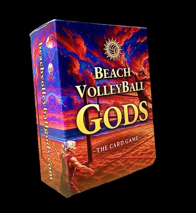 Beach Volleyball Gods card game box