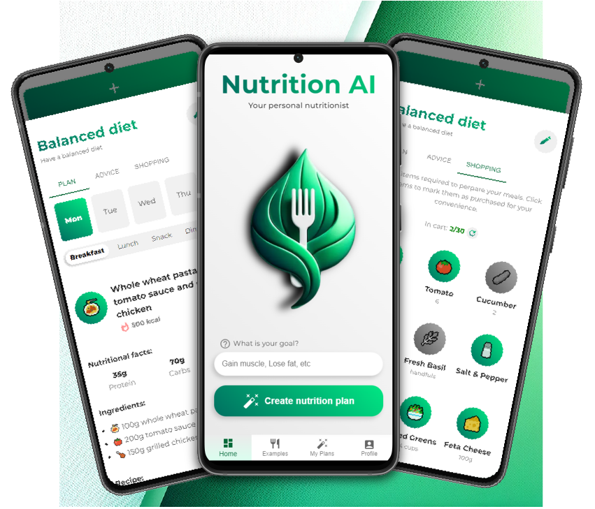 Nutrition AI app